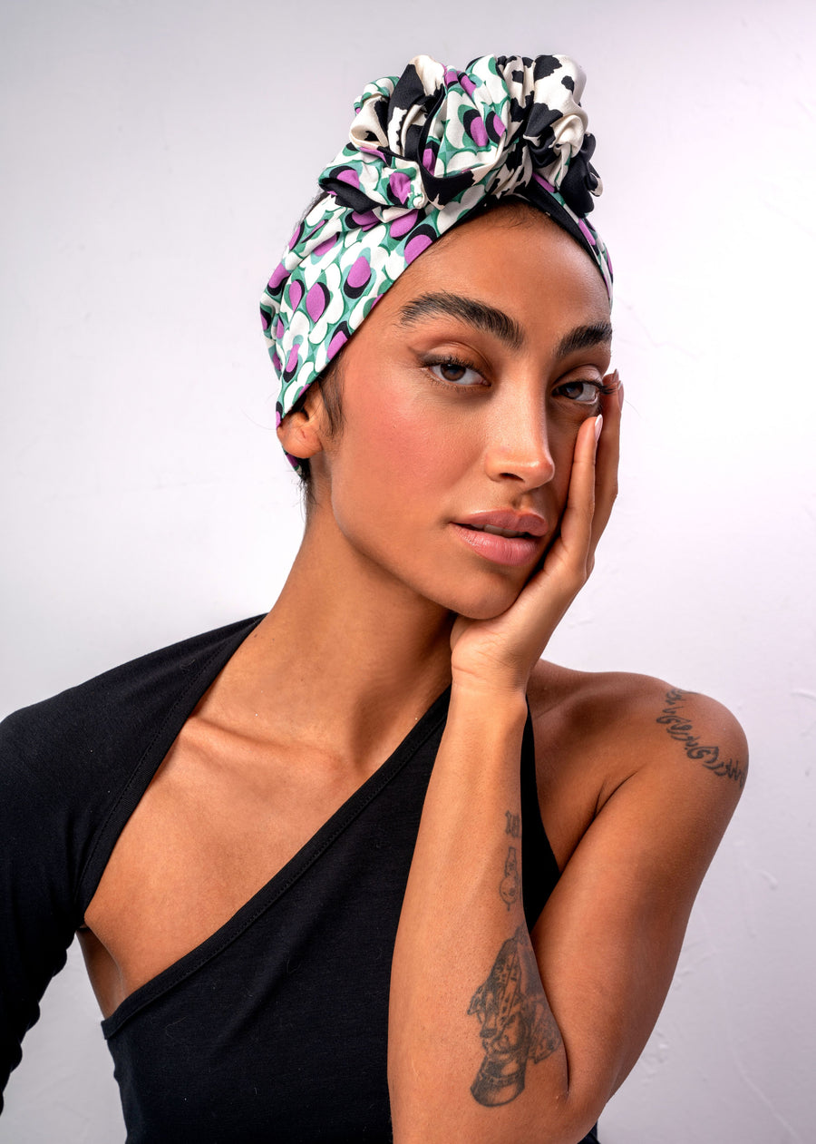 Keondra Double-sided Hair Wrap with Inner Wire